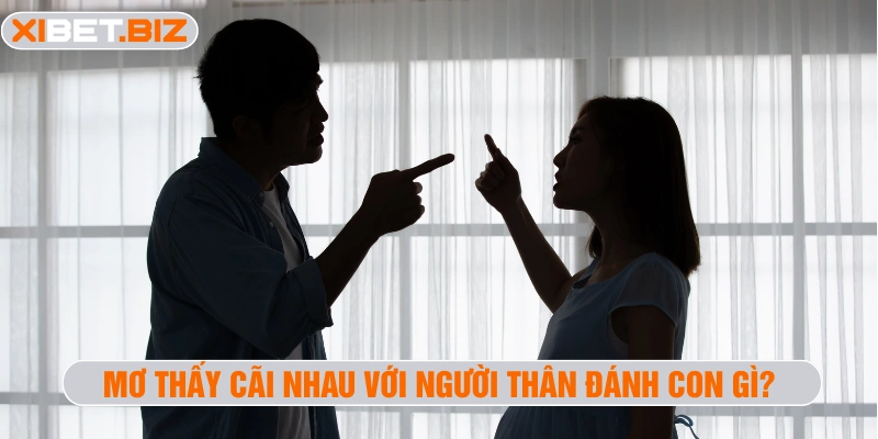 Mơ thấy cãi nhau với người thân đánh con gì