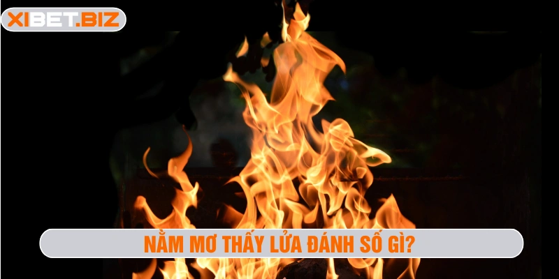 Nằm mơ thấy lửa đánh số gì