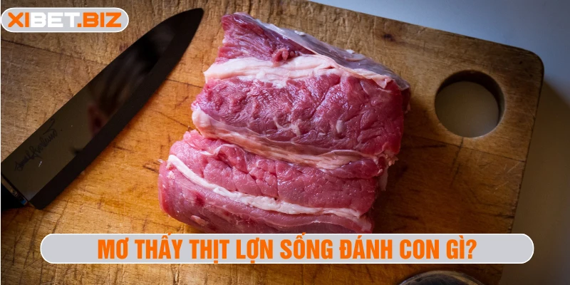 Mơ thấy thịt lợn sống đánh con gì?